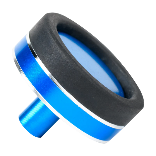 BCA - American Tackle Rubber Butt Cap with Designer Aluminum Trim