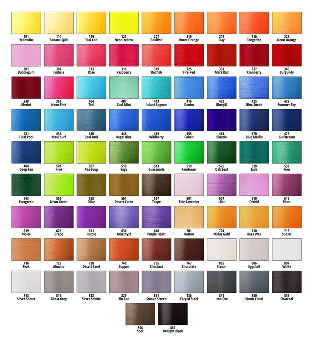 CFM-A Prowrap Colorfast Size A 1oz Spool Brown/Green/Blue Neon Colors