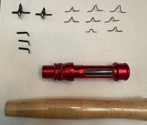 OEM Fly Rod {Reel Seat-Cork Handle-Guide set-Hook Keeper and 3 Tops