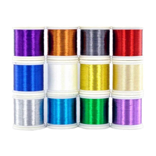 12-Spool ProWrap Metallic Thread Assortment Kit Size A