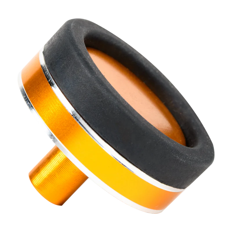 BCA - American Tackle Rubber Butt Cap with Designer Aluminum Trim