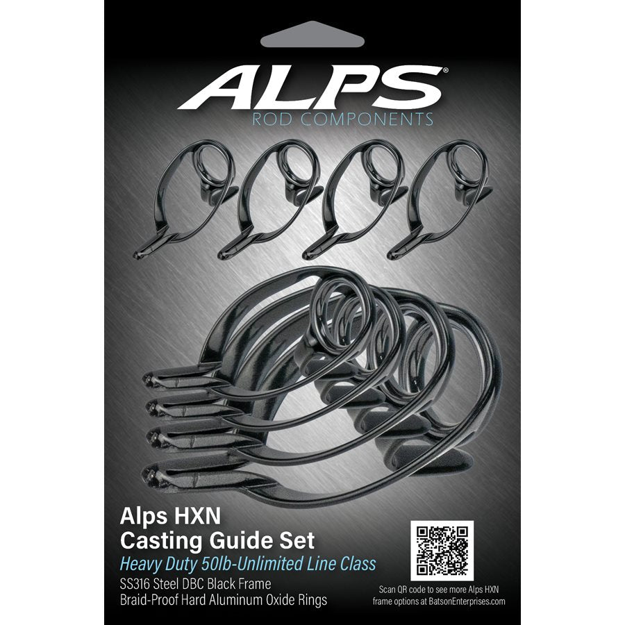 7'6"-6'6" Alps Black Heavy Conventional Guide Kit/no top