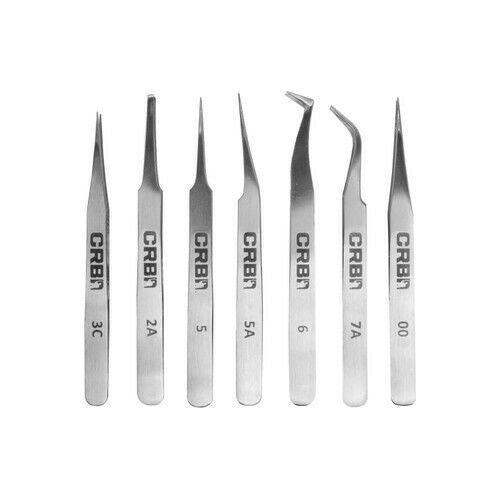 CRB-Twz7 - Fishing Rod Building 7 Piece Tweezer Set