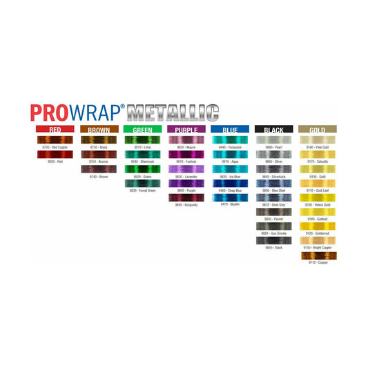 MM-A - Prowrap Metallic Fishing Rod Building Thread Size A 1oz Spool